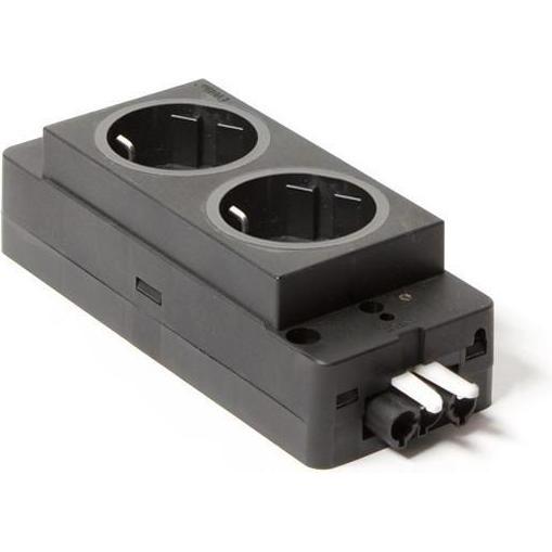 Evoline, Steckdosenleiste, Express Typ 910 Steckdosenleiste 2x Steckdose, schwarz (2 x)