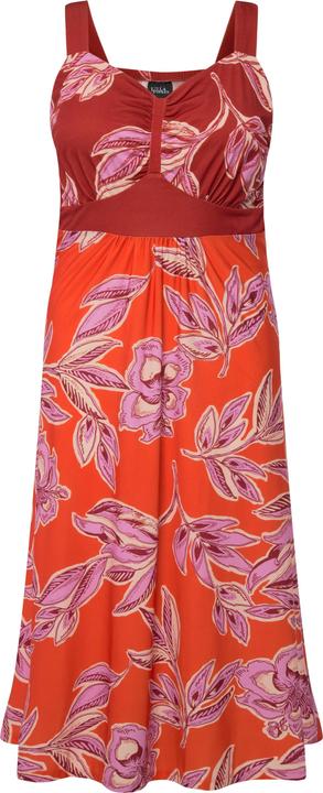 Actual product image Ulla Popken Floral Patch Print A-Line Sundress (54)