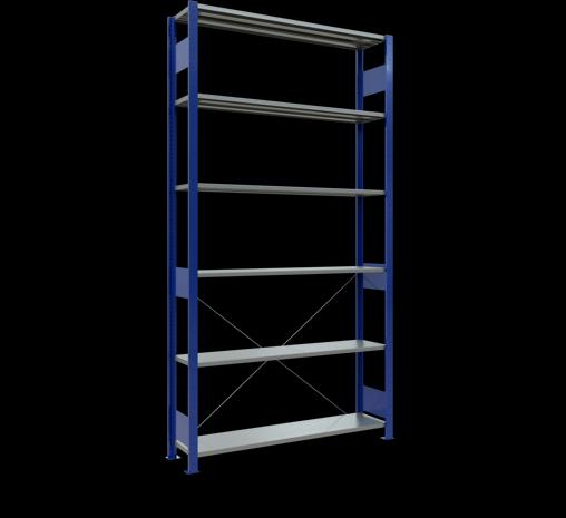 Actual product image Schulte Lagertechnik MULTIplus150 basic racking system with cross braces