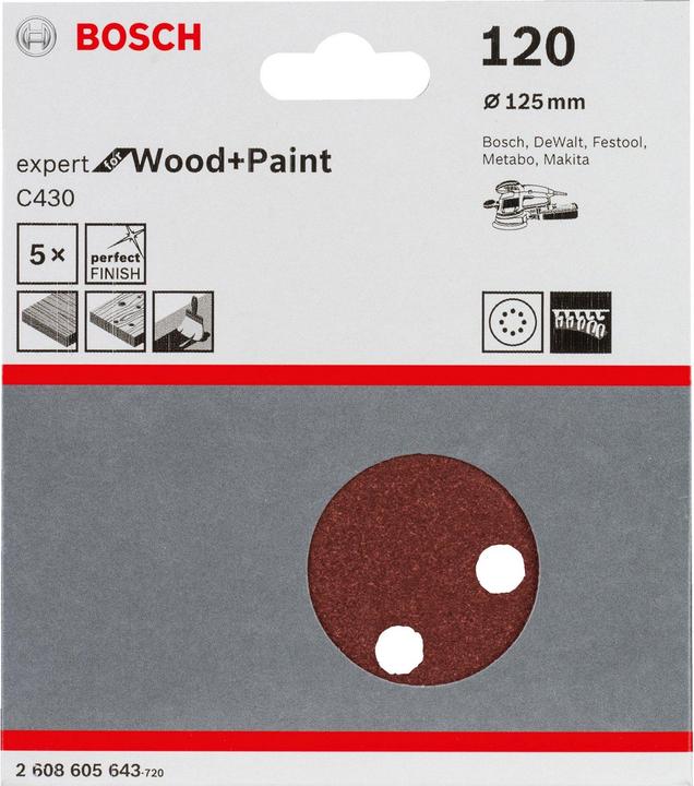 Actual product image Bosch Professional Zubehör Expert for Wood and Paint (120)