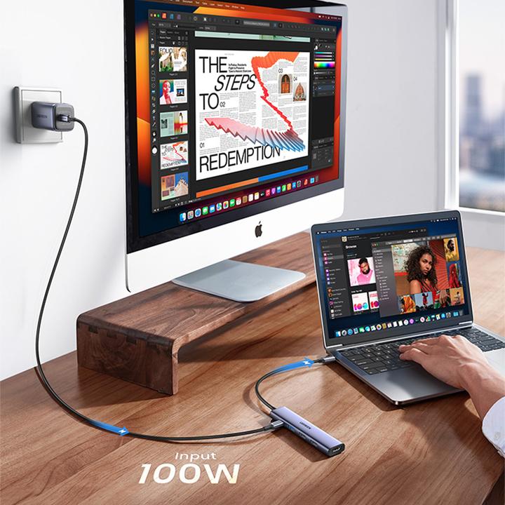 Actual product image Ugreen Adapteris Hub CM478 (USB-C, 5 Ports)