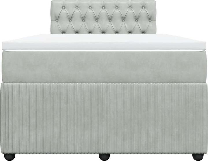 Produktbild vidaXL Bo x springbett mit Matratze 120 x 200 cm Samt (120 x 200 cm)