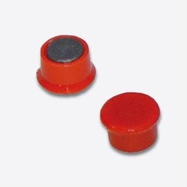 Thumbnail - Alco, Magnet, Magnet 13 x 7 mm (Ø x H) 13mm 0,1kg rot 10 St./Pack. (10 x)