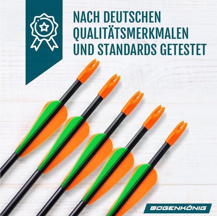 Actual product image Bogenkönig Metallspitzbogen 28 Zoll, 5er-Set
