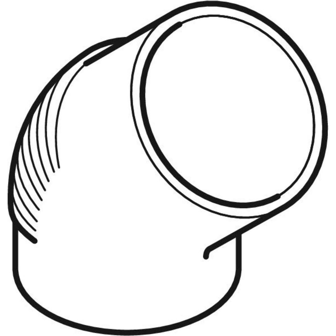 Thumbnail - Geberit, Zubehör Sanitärinstallation, Silent-db20 Bogen 45° d56