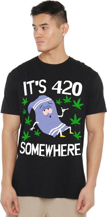 Immagine prodotto Ubisoft It's 420 Somewhere Maglietta Towelie Uomo (L)