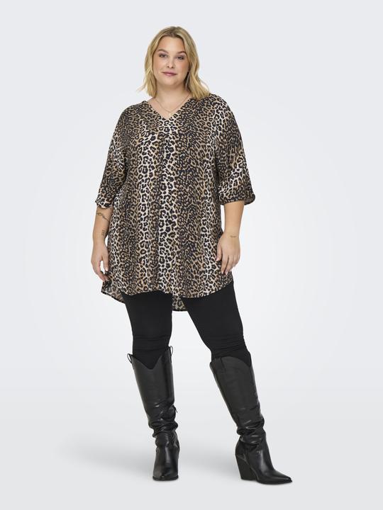 Produktbild Only CARNOVA Kurzes Kleid Tunika mit halber Knopfleiste (44)