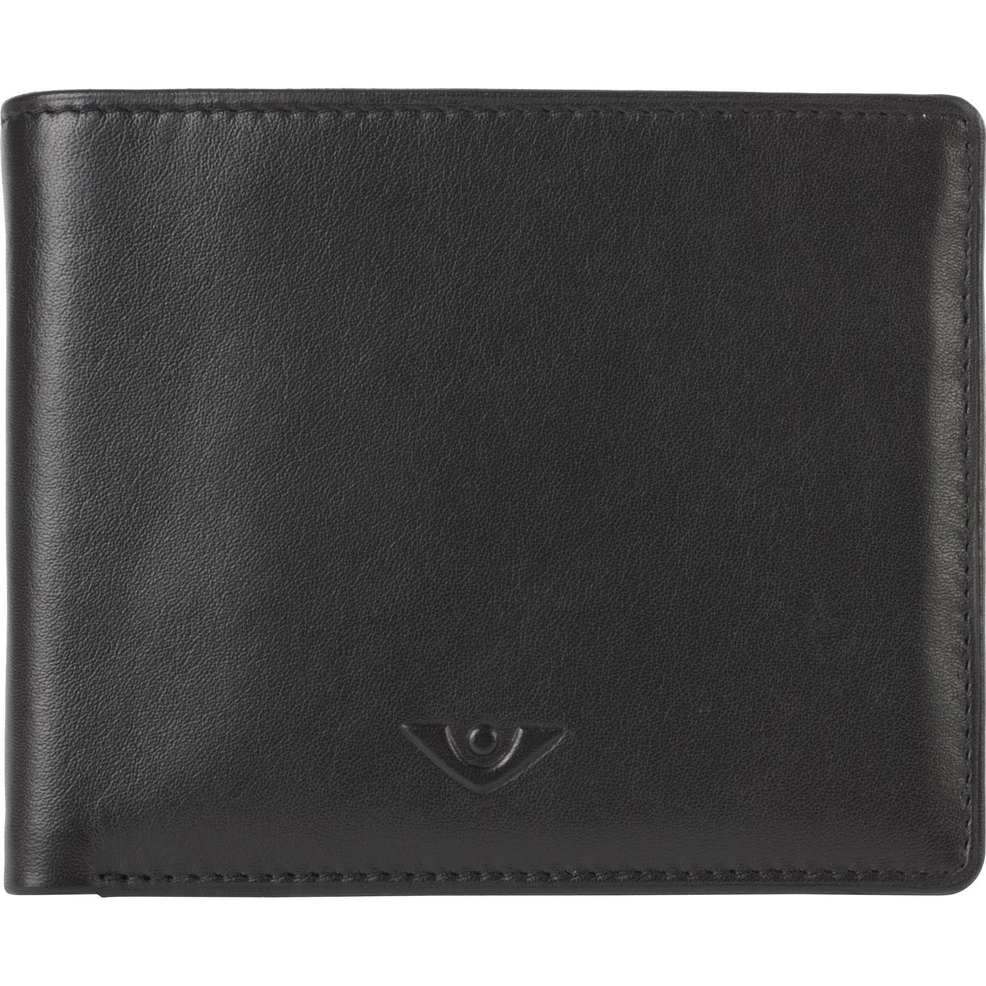 Voi, Herren, Portemonnaie, Soft Otello Geldbörse Leder 12 cm, Schwarz