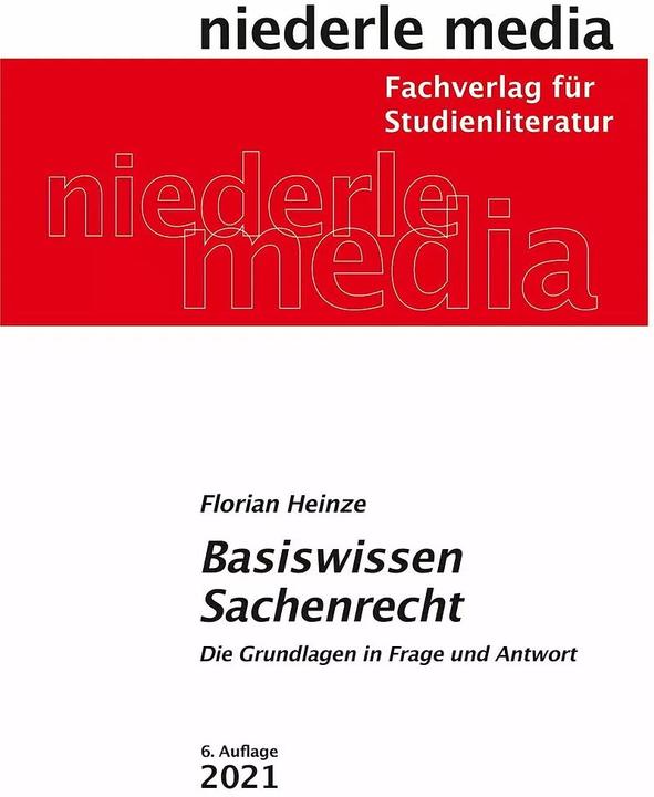 Produktbild Basiswissen Sachenrecht (Deutsch, Florian Heinze, 2023)