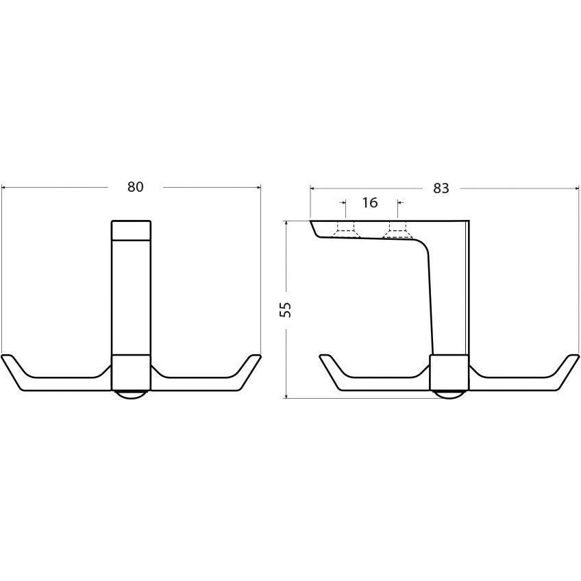 Thumbnail - Hermeta, Möbelgriff, Garderobenhaken drehbar