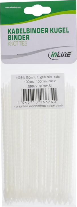 Produktbild InLine Kabelbinder Kugelbinder (Kunststoffkabelbinder, 100 mm, 100 Stk.)