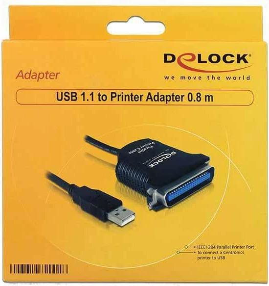 Actual product image Delock Interface cable USB to Cen36 (0.80 m, Parallel (printer))