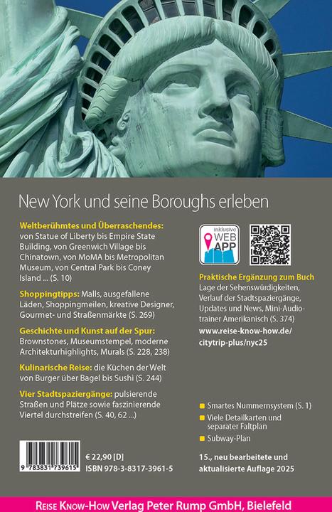 Image du produit Reiseführer New York City (CityTrip PLUS) (Allemand, Margit Brinke, Peter Kränzle, 2025)