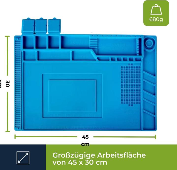 Actual product image Velleman SILICONE SOLDERING MAT - 450 x 300 mm