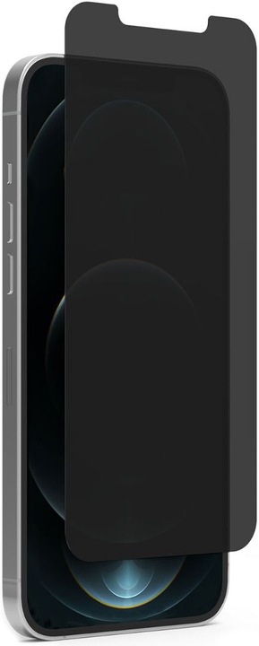 PhoneLook Privacy Anti-Spy Tempered Glass Bildschirm Schutzglas mit Blickschutz (1 Stück, Apple iPhone 12 Pro Max)
