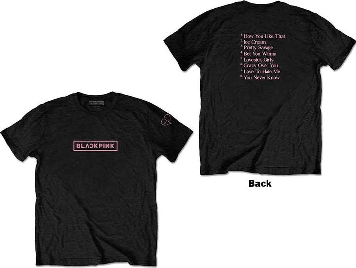 Actual product image BlackPink The Album Tracklist (L)