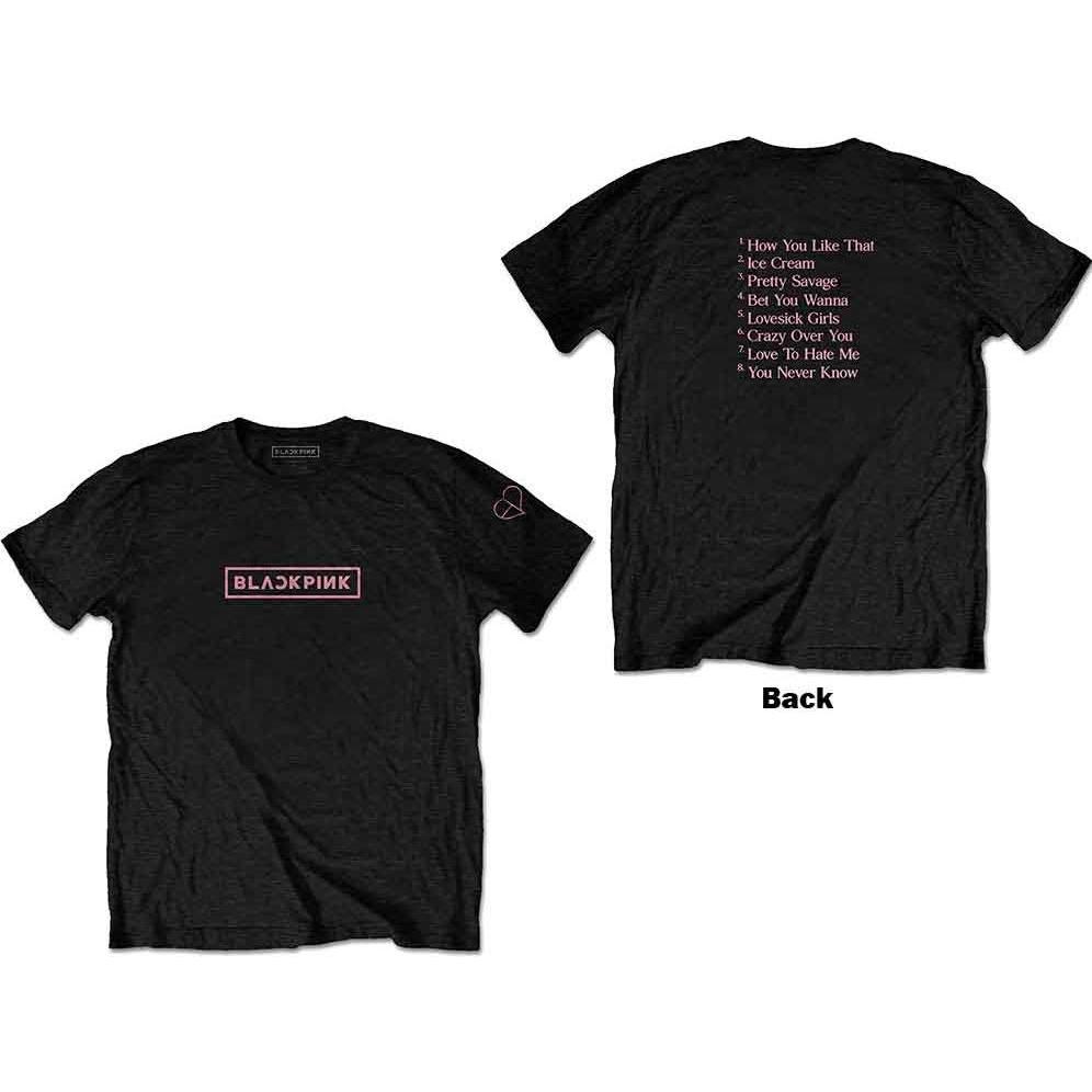 BlackPink, Donne, Maglietta, The Album Tracklist, Nero, (S)