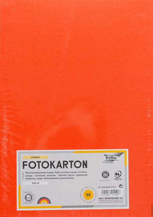 Actual product image Folia Photo cardboard colored format A4 (300 g/m², 1 x)