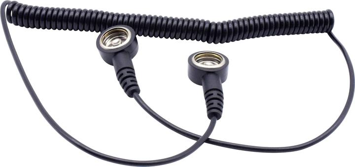 Image du produit Quadrios Câble de mise à la terre ESD 1,80 m Bouton-pression 10 mm (Protection statique)