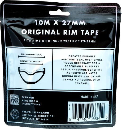 Actual product image Notubes Original Rim Tape, Tubeless Felgenband 27mm breit, 10m Rolle (27 mm)