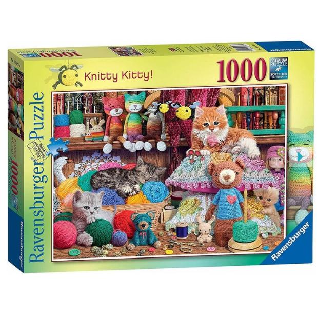 Ravensburger Puzzle - Knitty Kitty 1000p (12000102) (40.32 Teile)
