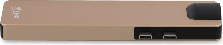 Actual product image LMP USB-C Compact Dock 4K 8 Port, HDMI, Mini-DP, Eth., USB 3.0, SD/microSD, USB-C, Alu., gold *New (USB-C, 8 ports)