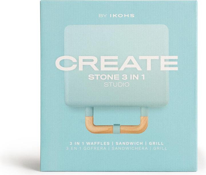 Produktbild Create STONE 3 IN 1 STUDIO - Sandwich- und Waffeleisen (CH-Stecker)