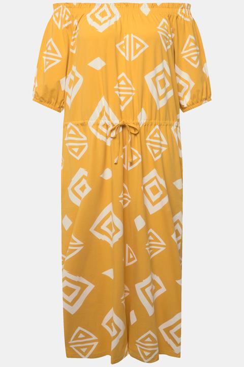 Produktbild Ulla Popken Maxikleid, Carmen-Ausschnitt, Halbarm (60)