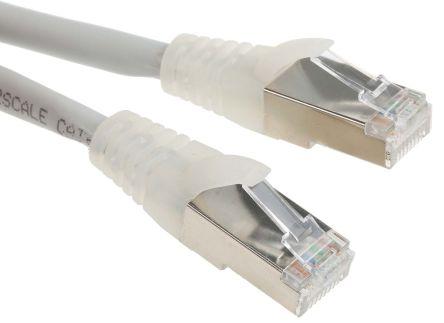 Produktbild RS PRO Patch cord Cat 6a S/FTP LSZH 3m Grey (S/FTP, CAT6a, 3 m)