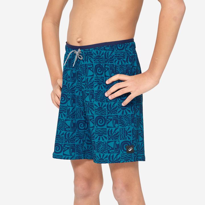 Produktbild Nabaiji Schwimmshorts Jungen lang - 100 Atao blau (140)