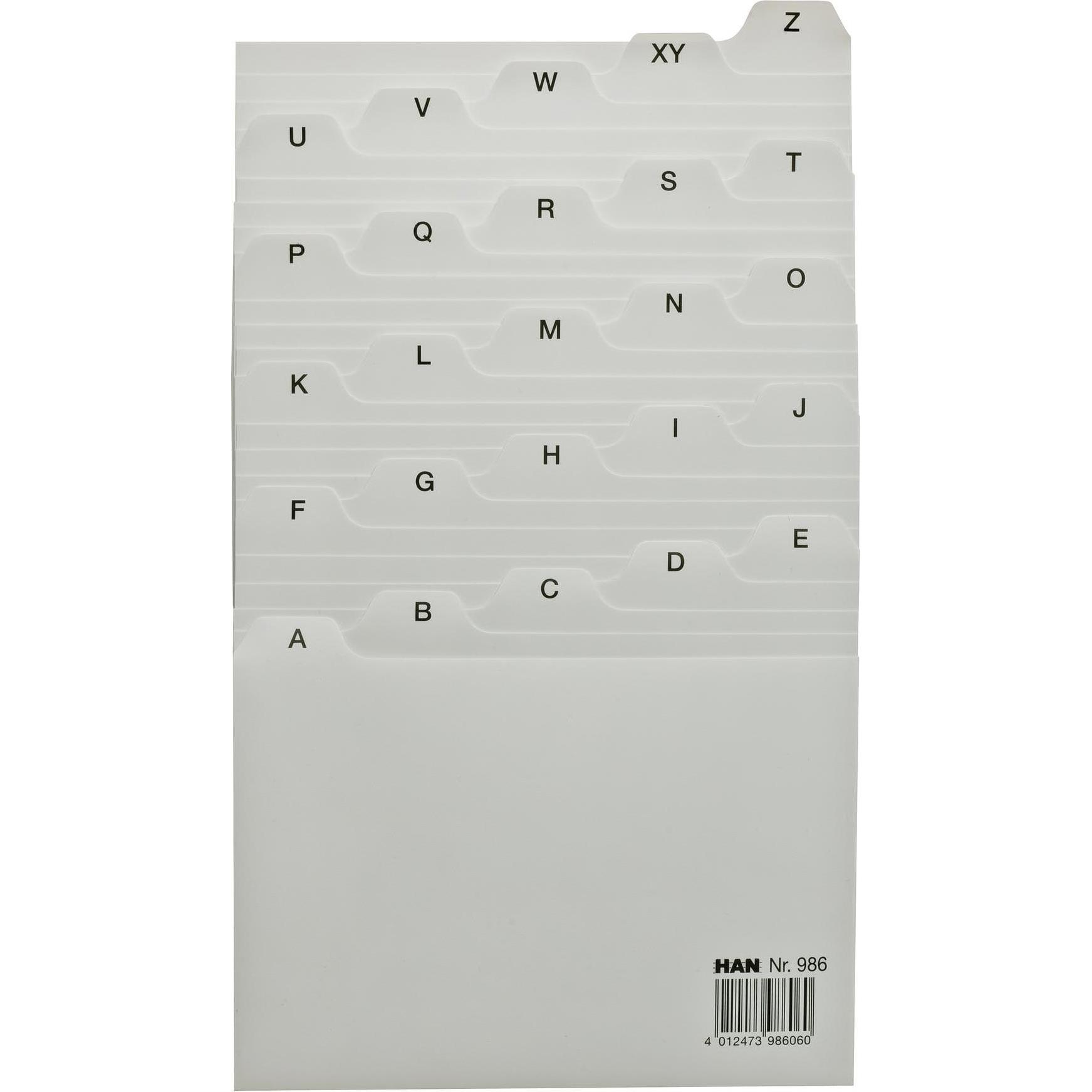 Thumbnail - Han, Kartenaufbewahrung, Karteiregister A-Z (A6)