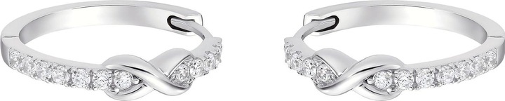 Produktbild S.Oliver Ohrschmuck für Damen, 925 Sterling Silber, Zirkonia (synth.) | Infinity (925er Silber)