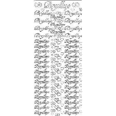 Hobby2you, Sticker, Decorstix guld "Bryllup"