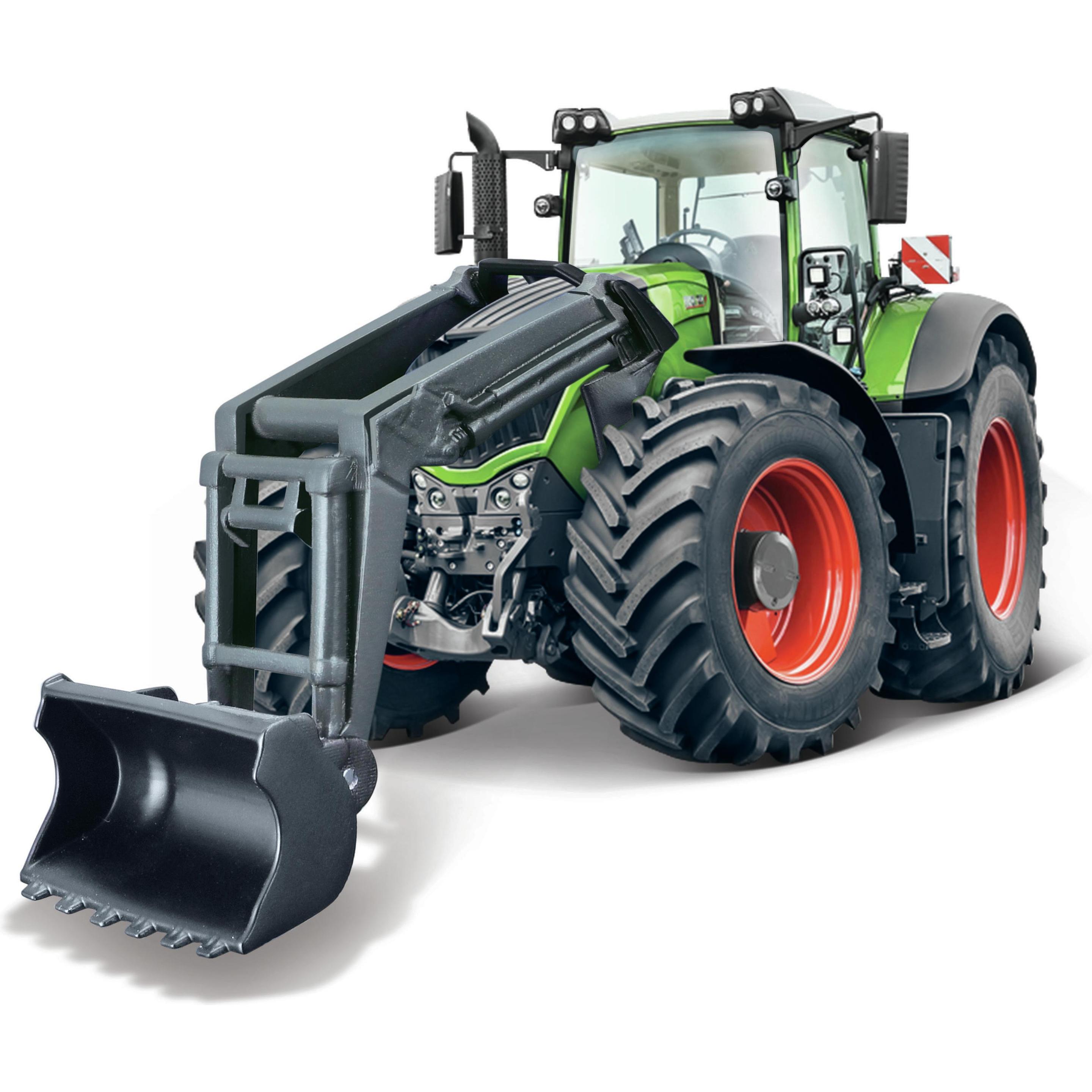 Bburago 10cm farm tractor with front loader, assorted, 18-31630