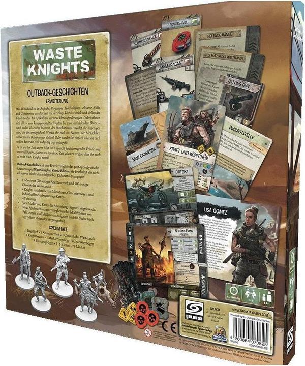 Produktbild Galakta Waste Knights: Outback-Geschichten, für 1-4 Spieler, ab 14 Jahren (DE-Erweiterung) (Deutsch, 1 - 4 Spieler)