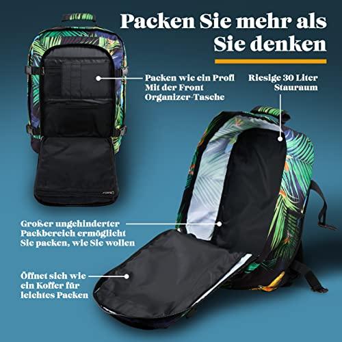 Produktbild Only-Bags.Store Kabinentasche für EasyJet 45x36x20 Reiserucksack Ryanair mit USB-Anschluss Flugzeugrucksack (30 l)