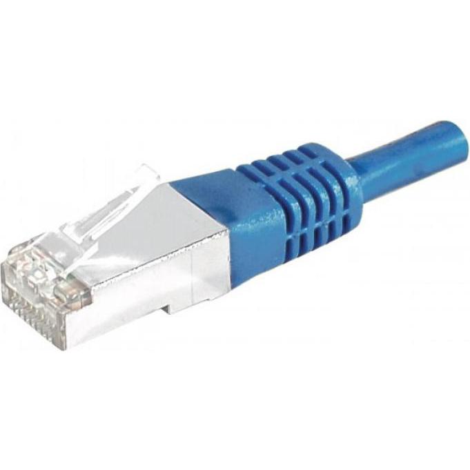 Exertis Connect Patchkabel S/FTP, PiMF, CAT.6, blau, 0,5 m Patchkabel mit besonders schmalem Knickschutz (S/FTP, CAT6, 0...