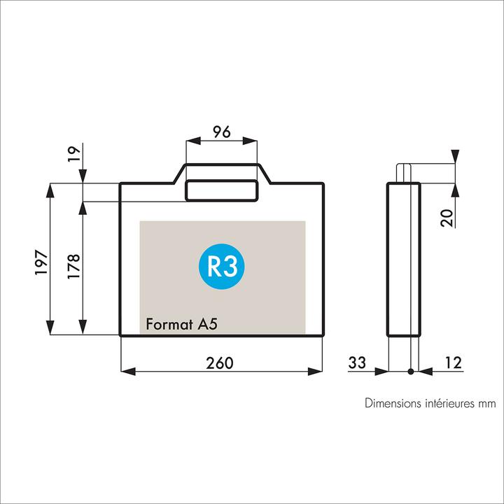 Produktbild RS PRO R3 blauer Koffer