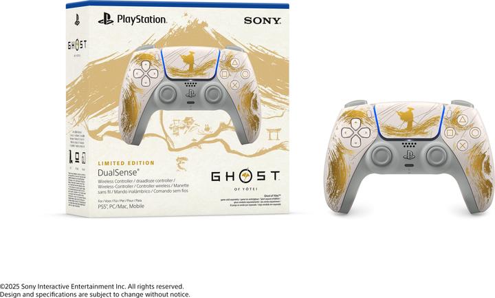 Actual product image Sony DualSense Wireless Controller Limited Edition Ghost of Yotei (PS5)