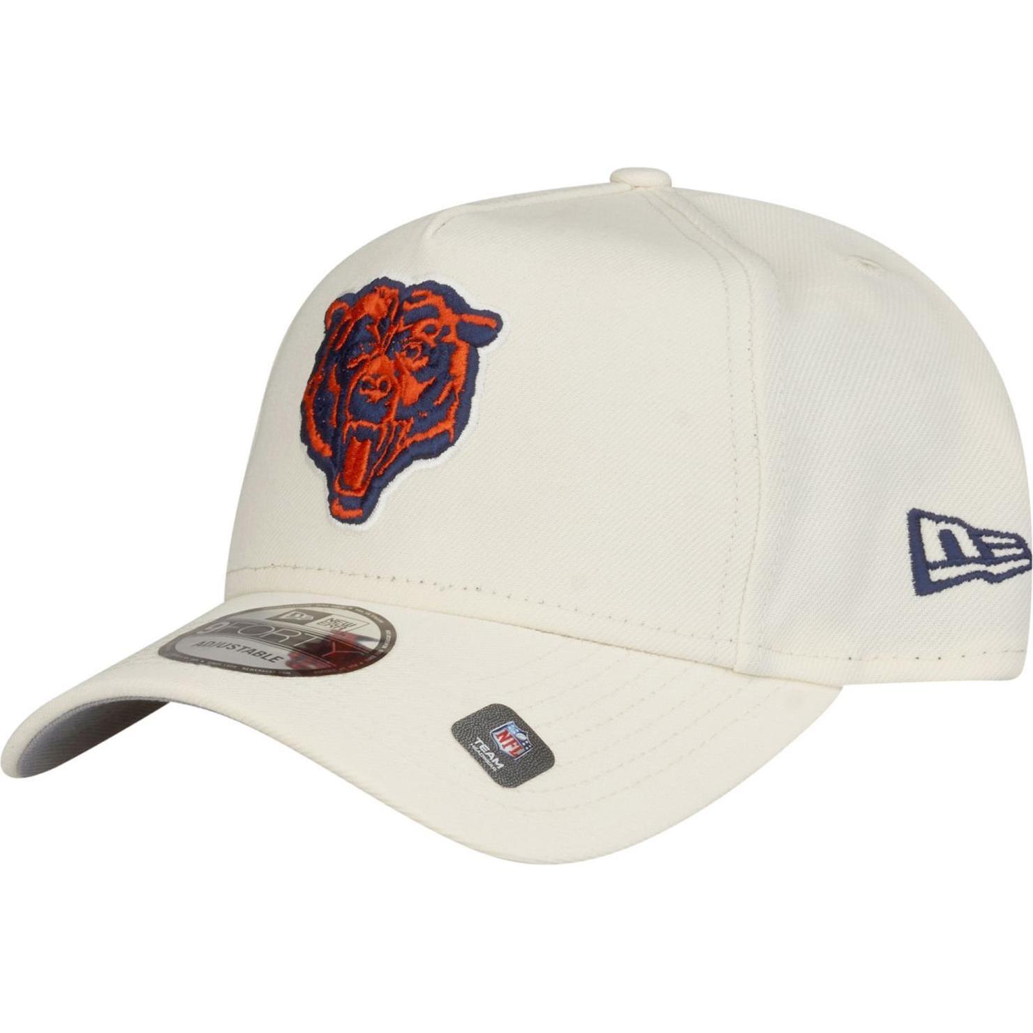 New Era, Herren, Cap, 9Forty A-Frame Cap - Chicago Bears chrome white, Beige, (One Size)