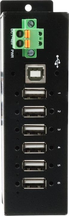 Immagine prodotto Exsys GmbH 6 Port USB 2.0 Managed HUB, incl. Din-Rail (USB-B, 6 porte)
