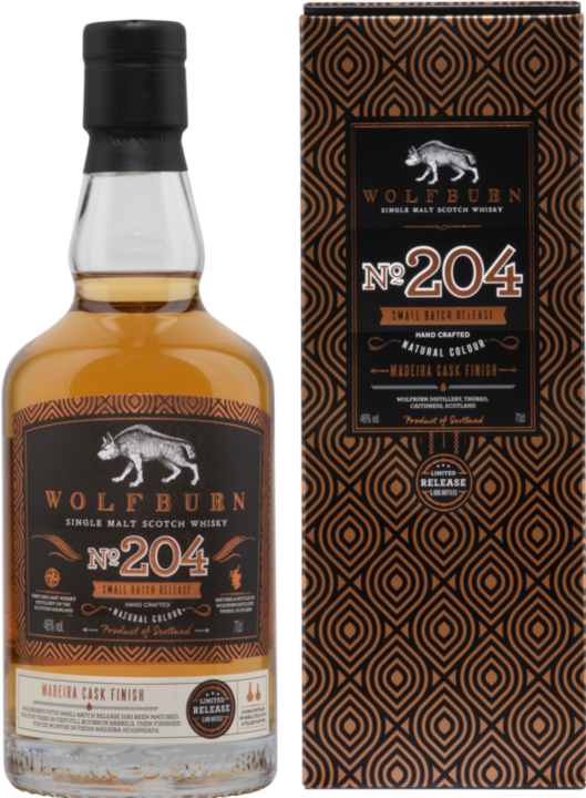 Actual product image Wolfburn Batch 204 Madeira Wood Finish (Single Malt, Scotch whisky)