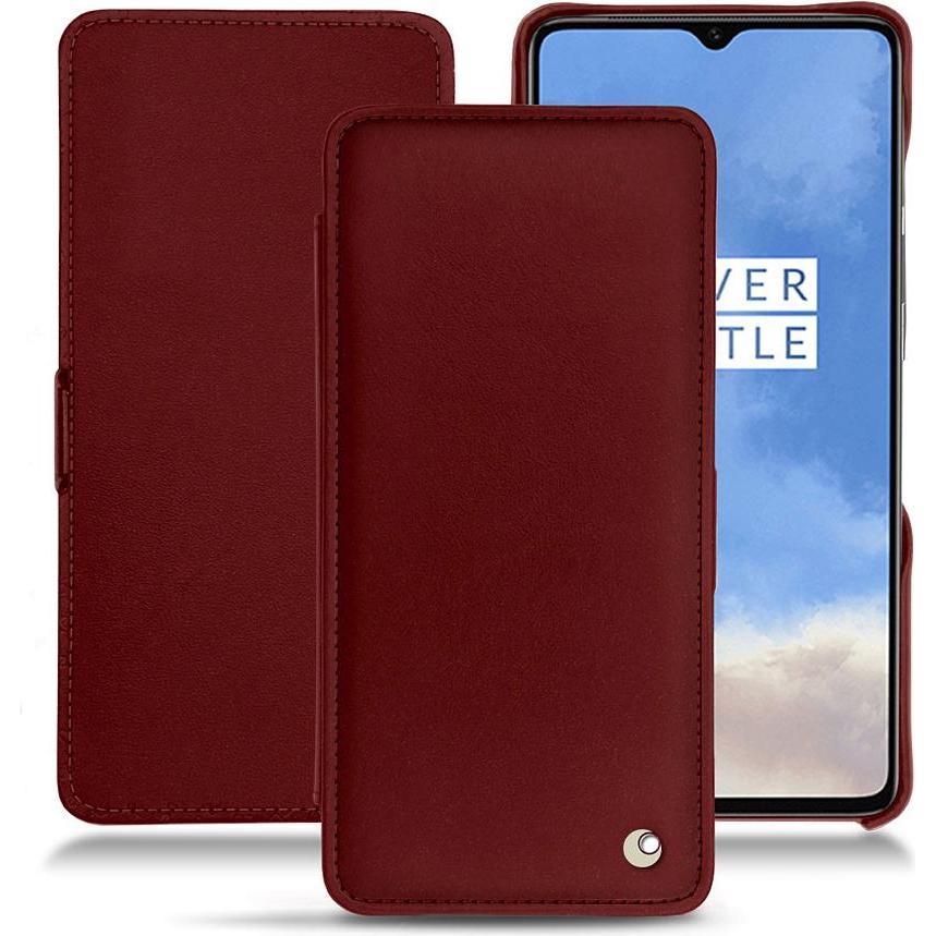 Noreve Lederschutzhülle horizontal (OnePlus 7T), Smartphone Hülle, Rot