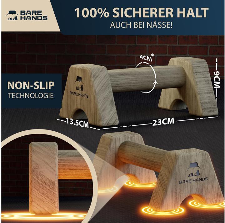 Produktbild Bare Hands Liegestützgriffe Gr. S