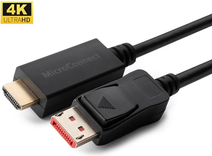 MicroConnect Displayport—HDMI (1.50 m, HDMI, 2.0)
