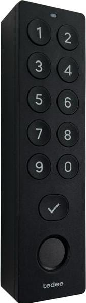 Actual product image Tedee Go 2 mit Bridge und Keypad Pro (Bluetooth, Electronic numerical code, Smartphone, Fingerprint)
