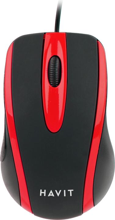 Produktbild Havit Universal mouse MS753 (black&red)
