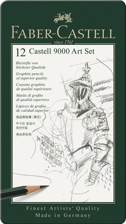 Actual product image Faber-Castell Pencil Castell 9000 (2H, 12 x)