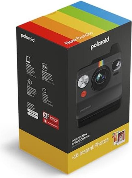 Actual product image Polaroid NOW Gen3 Instant Camera Bundle Camera Color Film 16 photos Black 6560