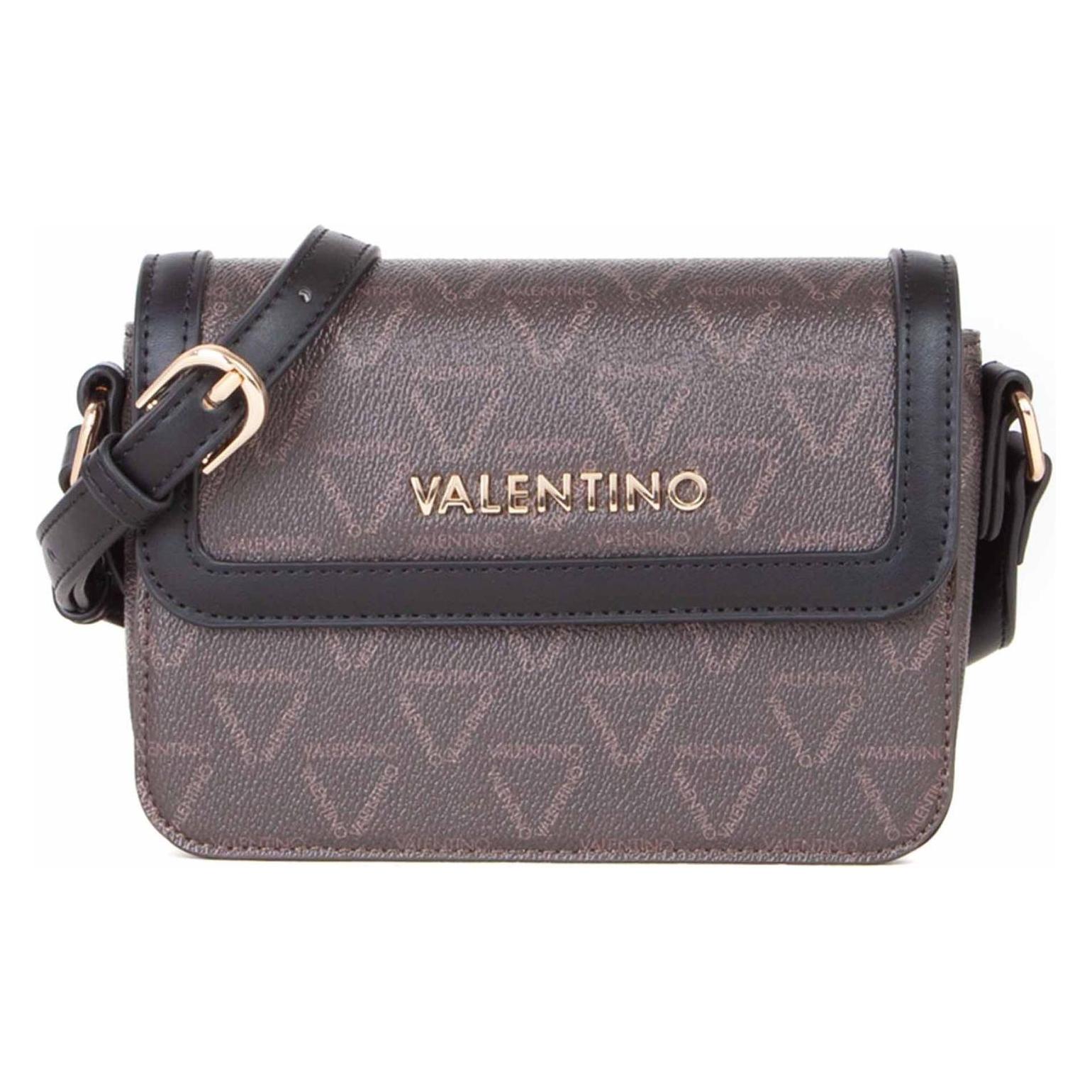 Valentino, Damen, Handtasche, Lady Re Flap Bag, Braun, Schwarz